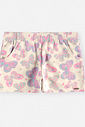 Conjunto Infantil Menina Blusa Boxy Borboleta e Short com Linho