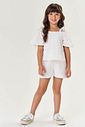 CONJ BLUSA E SHORTS OFF WHITE