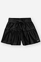 Short Infantil Menina Courino Preto Mundo Cinti