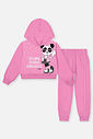 Conjunto Infantil Menina Blusão Panda E Calça Rosa Mundo Cinti