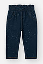Calça Bebê Menina Molecotton Denim com Glitter – Calça Jeans Infantil Confortável Cinti Baby AZUL JEANS ESCURO