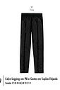 Legging Infantil Menina em P.U Preto Mundo Cinti