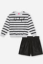 Conjunto Listrado Infantil Menina Wonderful Beli.me