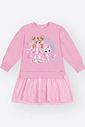 Vestido Infantil Menina de Inverno com Saia Tule – Vestido Bebê Estampa Friends Mundo Cinti