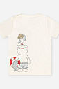 Camiseta Bebê Menino Urso Estibordo Natural