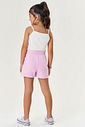 CONJ BLUSA E SHORTS NATURAL/VD PARADISE