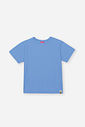 Blusa Infantil Básica Canelada – Camiseta Menina Manga Curta Verão AZUL PROVENCE