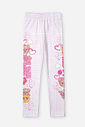 Legging Infantil Ursinhos Xadrez Rosa
