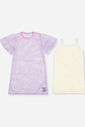 Vestido com Sobreposição Infantil Menina Girls Team Mundo Cinti