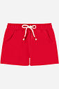 Short Infantil Menina em Moletom com Bolsos e Cordão Vermelho