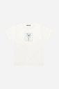 Conjunto Infantil Menino Camiseta Palma Bordada e Bermuda Azul