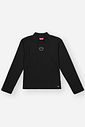 Blusa Infantil Menina Bordado Vazado Preto Mundo Cinti