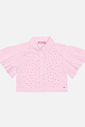 Camisa Infantil Menina Com Strass Rosa Mundo Cinti