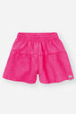 Conjunto Bebê Menina Blusa Pompom E Short Rosa Neon Mundo Cinti