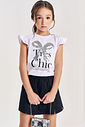 CONJ BLUSA E SHORTS/SAIA BRANCO/PRETO
