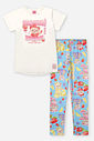 Conjunto Infantil Blusa Ursinho e Legging Frutinhas Porcelana