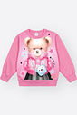 Conjunto Felpado Bebê Menina Ursa Outfit Mundo Cinti