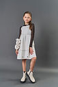 Vestido Infantil Menina Sarja Natural CTV