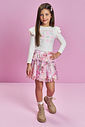 Conjunto Infantil Menina com Tule BE KIND Mundo Cinti NATURAL/RS JELLY