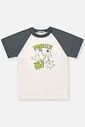 Pijama Infantil Raglan Monstrinho Natural
