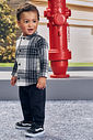 Conjunto Bebê Menino Xadrez Clássico Kippos