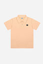 Conjunto Infantil Menino Polo e Bermuda Listrada Chumbo