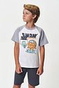 Pijama Menino Basquete Chumbo