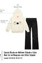 Conjunto Infantil Menina Cat com Glitter Felpado Beli.me