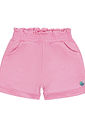Conjunto Infantil Menina Blusa; Short E Mochila Strawberry Rosa E Vermelho Cinti