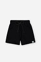 Shorts Infantil Básico em Moletinho – Short Menina Verão com Cordão PRETO