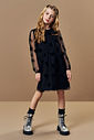 Vestido Infantil Menina em Tule de Gato Beli.me