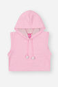 Conjunto Infantil Menina Blusa Dino; Short E Colete Rosa Mundo Cinti