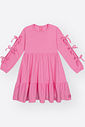 Vestido Infantil Rodado com Babados e Laços – Vestido Menina Inverno Mundo Cinti