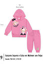 Conjunto Moletom Bebê Menina Ursa Cute Mundo Cinti