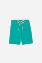 Conjunto Infantil Menino Polo e Bermuda em Moletinho Waffle Vivid
