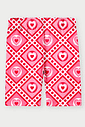 Conjunto Infantil Menina Coração Vermelho Abrange