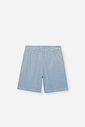 Pijama Infantil Menino Listrado com Camiseta e Bermuda Denim