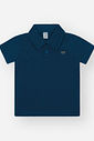 Conjunto Infantil Divertto Esporte Fino com Camisa Polo em Piquet e Bermuda Listrada AZ MARINHO/BG DUNA