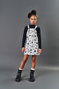 Conjunto Infantil Menina Estrelas Preto CTV