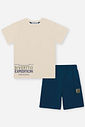 Conjunto Infantil Expedition com Camiseta e Bermuda Ripstop Marinho