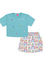 CONJ BLUSA E SHORTS/SAIA AZ LITORAL/LL BRUMA