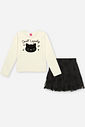 Conjunto Infantil Menina Just Lovely Cat em Tule Beli.me
