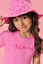 Conjunto Infantil Menina Tutti-Frutti Blusa; Short E Bucket Rosa Mundo Cinti
