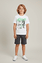 CONJ CAMISETA E BERMUDA BRANCO/CZ CHUMBO STO
