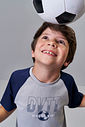 Conjunto Infantil Sportwear com Camiseta Fit Space Green e Bermuda em Nylon Aspen CINZA/NEW MARINHO