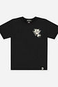 Camiseta Brilha no Escuro Menino Dilophosaurus Jurassic World Preto