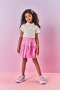 Blusa Infantil Menina Polo Natural Mundo Cinti