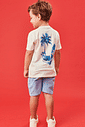 CONJ CAMISETA E BERMUDA NATURAL/AZ ROYAL