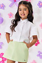 Camisa Infantil Menina Com Strass Rosa Mundo Cinti