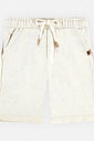 Bermuda Menino em Moletom Off White